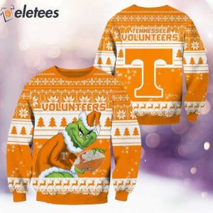Volunteers Grnch Christmas Ugly Sweater 2
