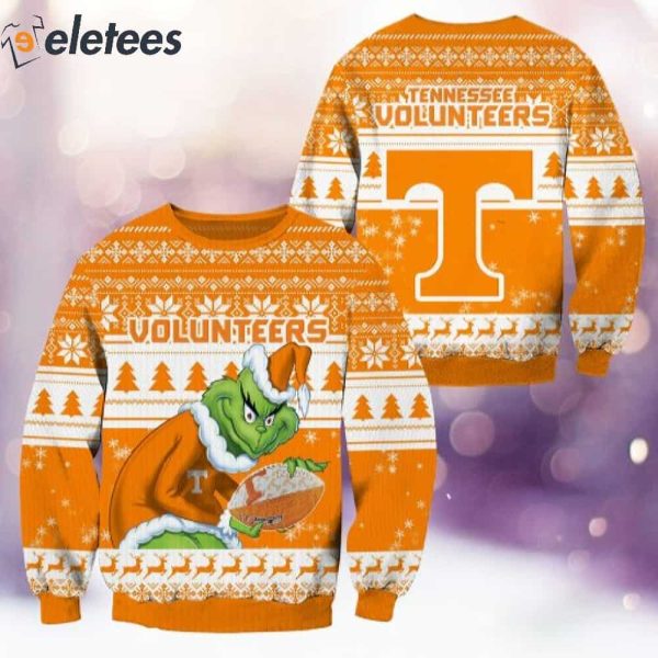 Volunteers Grnch Christmas Ugly Sweater
