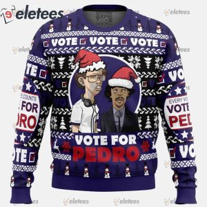 Vote for Pedro Napoleon Dynamite Ugly Christmas Sweater
