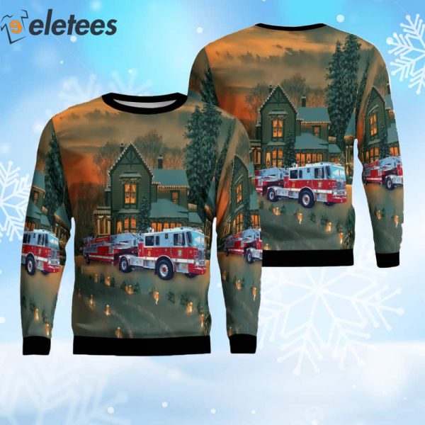 Washington DC Fire And EMS Ugly Christmas Sweater