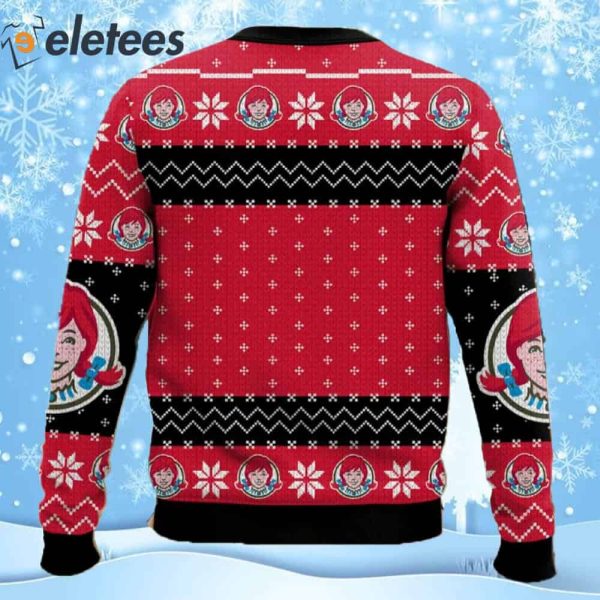 Wendy’s Fast Food Ugly Christmas Sweater