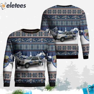 Whittier Police Department Alaska Ugly Christmas Sweater 2