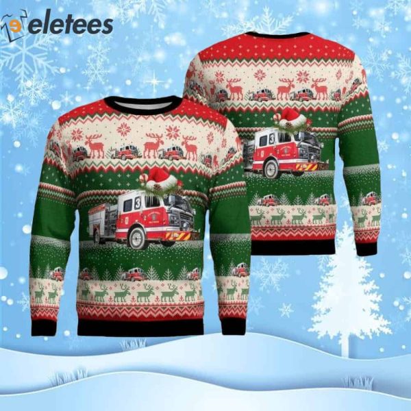 Widewater Volunteer Fire And Rescue Ugly Christmas Sweater
