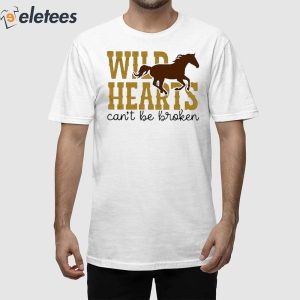 Wild Hearts Cant Be Broken Horse Art Pattern Print Casual Sweatshirt 1