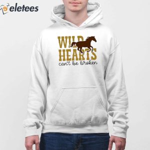Wild Hearts Cant Be Broken Horse Art Pattern Print Casual Sweatshirt 3