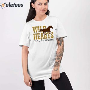 Wild Hearts Cant Be Broken Horse Art Pattern Print Casual Sweatshirt 4