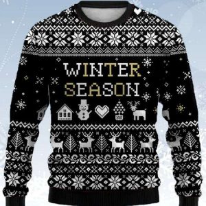 Winter Season Knit Graphic Ugly Christmas Sweater 2