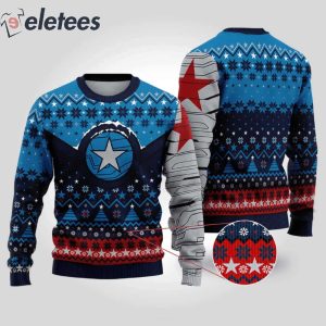 Winter Soldier Bucky Barns Ugly Christmas Sweater