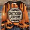 Witches Brew Print Sweatshirt