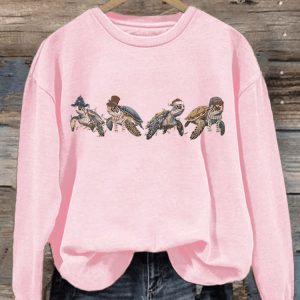 WomenS Christmas Sea Turtles Sweatshirt3