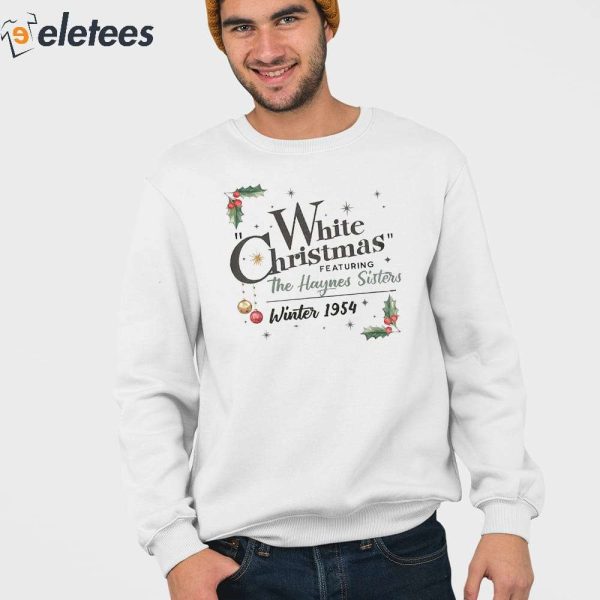 Women’S White Christmas Print Casual Sweatshirt