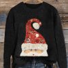 Women’s Christmas Santa Claus Jewel Art Sweatshirt