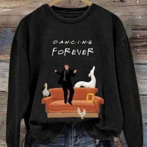 Women's Dancing Forever Print Casual Sweatshirt