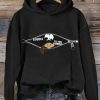 Women’s Gobble Til You Wobble Funny Thanksgiving Casual Hoodie