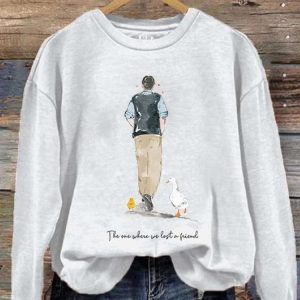 Women’s We Lost A Friend Print Sweatshirt