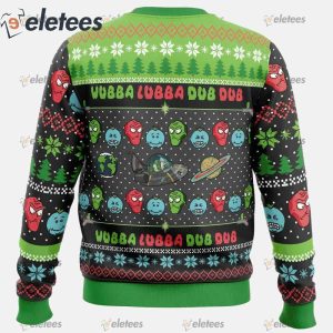 Wubba Lubba Rick and Morty Ugly Christmas Sweater1