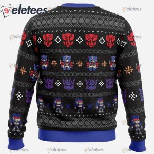 Xmas in Disguise Transformers Ugly Christmas Sweater1