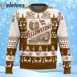 Yellowstone Bourbon Whiskey Ugly Christmas Sweater
