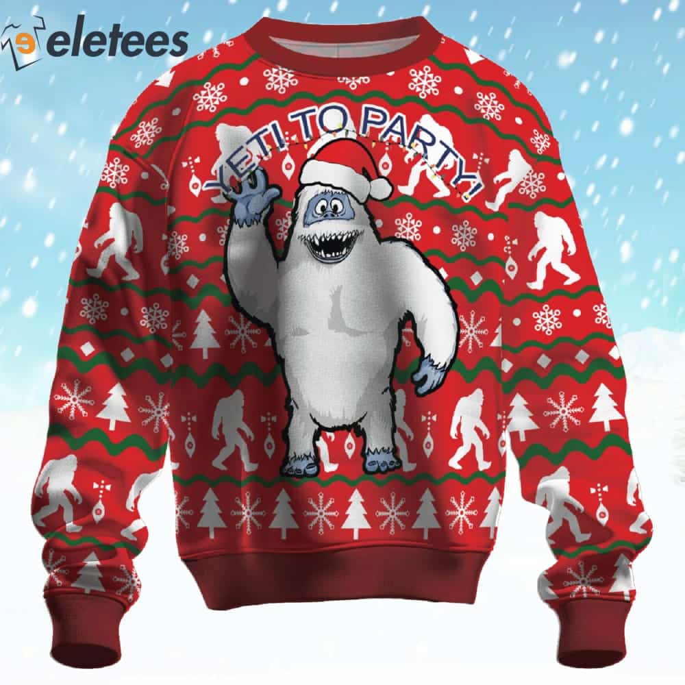 Yeti To Party Abominable Snowman Ugly Christmas Sweater