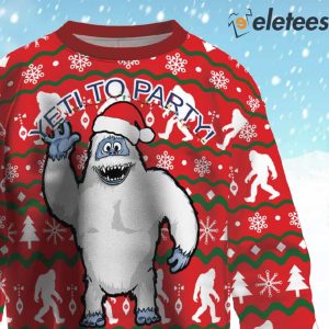 Yeti To Party Abominable Snowman Ugly Christmas Sweater 2