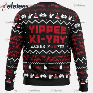 Yippe Ki Yay Die Hard Ugly Christmas Sweater1