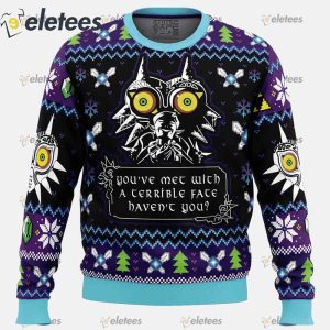 You Met With a Terrible Fate Majoras Mask The Legend of Zelda Ugly Christmas Sweater