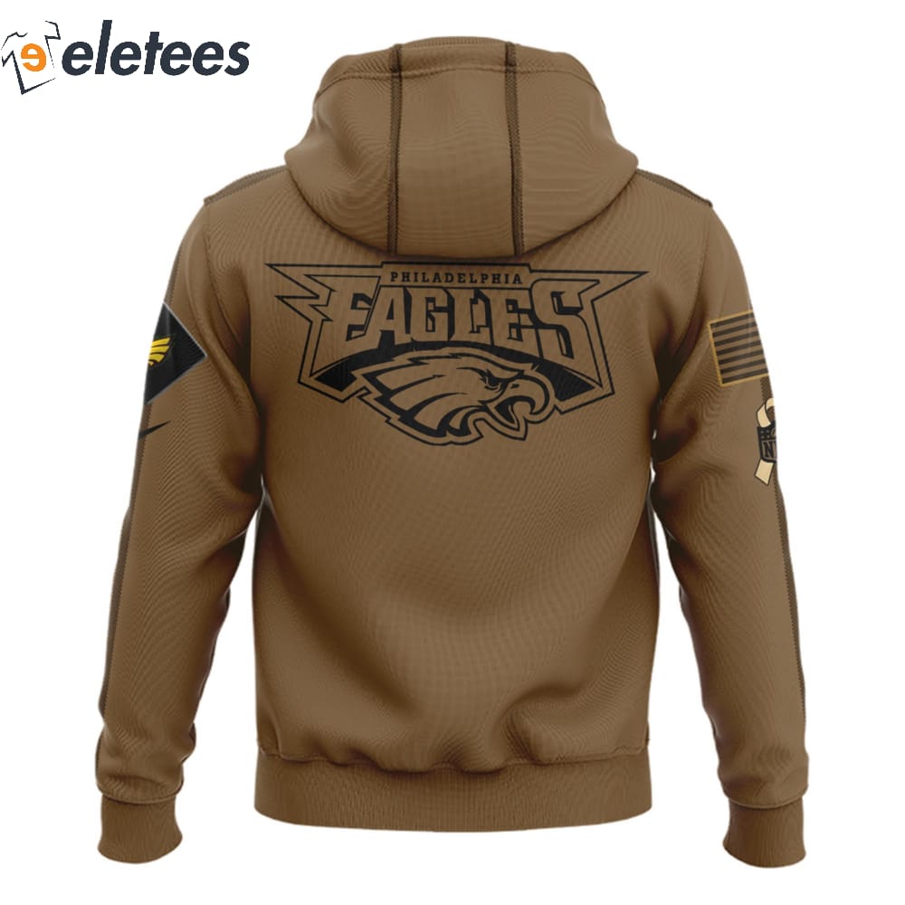 Eagles Coach Nick Sirianni Veterans Brown Hoodie