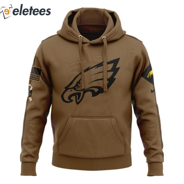 Eagles Coach Nick Sirianni Veterans Brown Hoodie