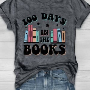100 Days In The Books Print Shirt1