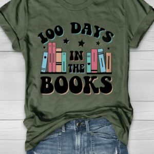 100 Days In The Books Print Shirt2