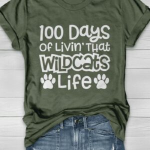 100 Days Of School Print Shirt1