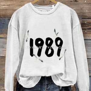 1989 Taylors Version Taylor Casual Print Sweatshirt1