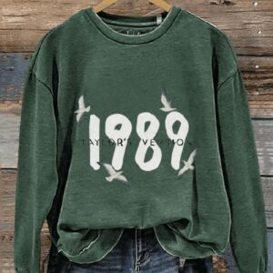 1989 Taylors Version Taylor Casual Print Sweatshirt2