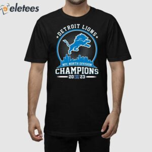 2023 NFC North Division Champions Detroit Lions Shirt 2