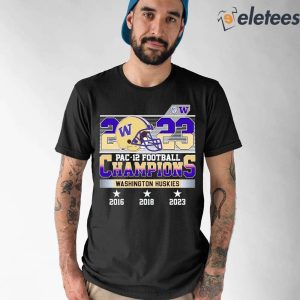 2023 Pac-12 Football Champions Washington Shirt