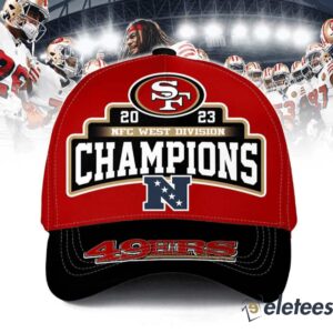 49ers 2023 NFC West Division Champions 3D Cap