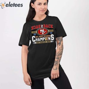 San Francisco 49ers 2023 NFC West Champions Trophy Collection Women's Nike  NFL T-Shirt.