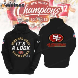 49ers It's A Clock NFC West Champions 2023 Hoodie