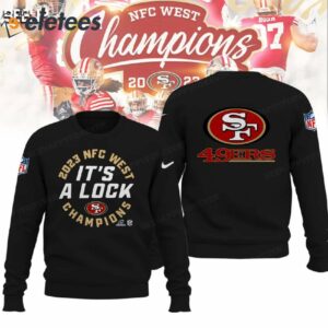 49ers Its A Clock NFC West Champions 2023 Hoodie 3