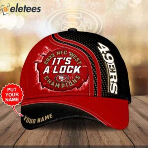 49ers It's A Lock 2023 NFC West Champions Personalized 3D Cap