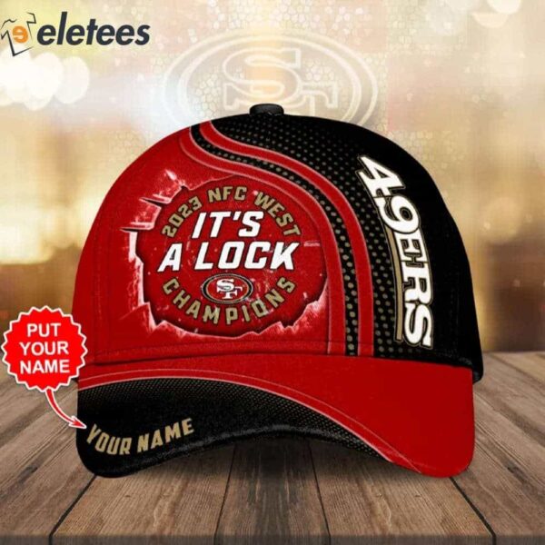 49ers It’s A Lock 2023 NFC West Champions Personalized 3D Cap