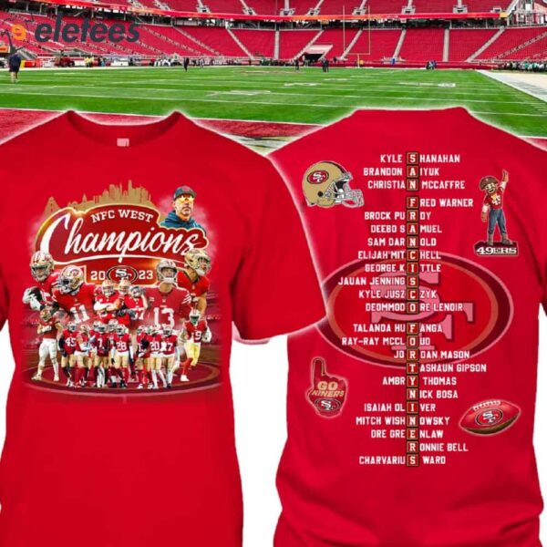 49ers NFC West Champions 2023 Shirt