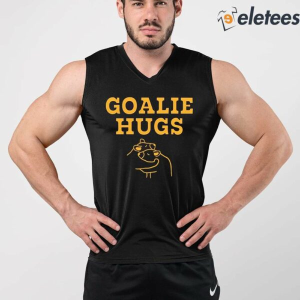 Boston Goalie Hugs Shirt