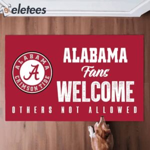 Alabama Fans Welcome Others not Allowed Doormat