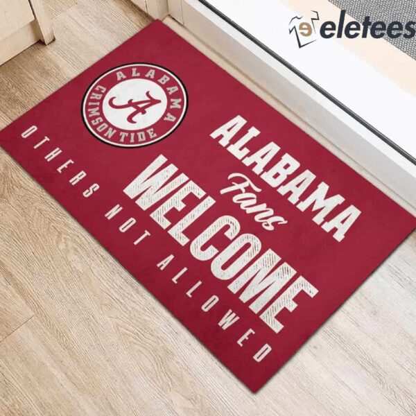Alabama Fans Welcome Others not Allowed Doormat