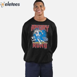 Angry Runs Titans Will Levis Shirt 2