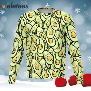 Avocado Knitted Ugly Christmas Sweater