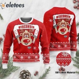 Badgers Funny Knitted Ugly Christmas Sweater1