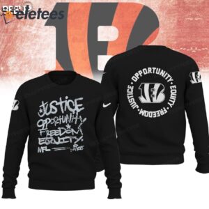 Bengals Justice Opportunity Equity Freedom Hoodie2
