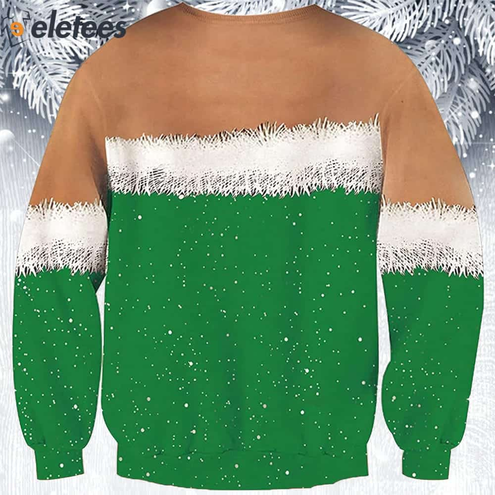 Ugly christmas sweater on sale green